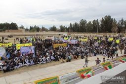 گزارش تصویری از برگزاری راهپیمایی ۲۲ بهمن در شهر خاش